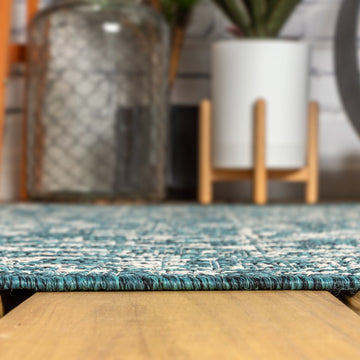 Malta Bohemian Medallion Textured Weave Indoor/outdoor Area Rug